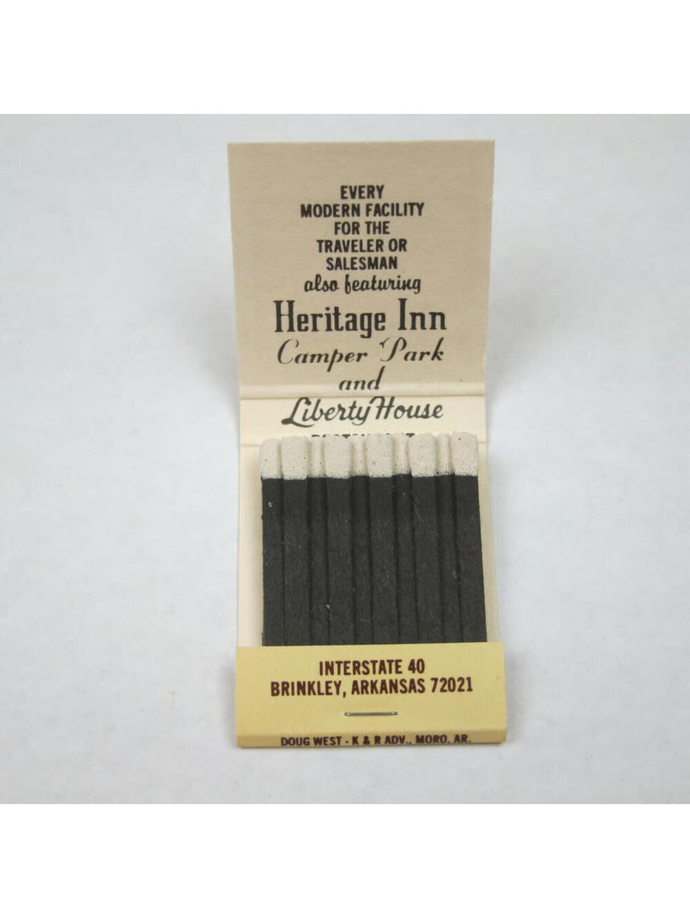 4 Vintage Matchbooks The Monteleone Hawks Nest Lodge Inn Ambassador Heritage Inn - Picture 11 of 12